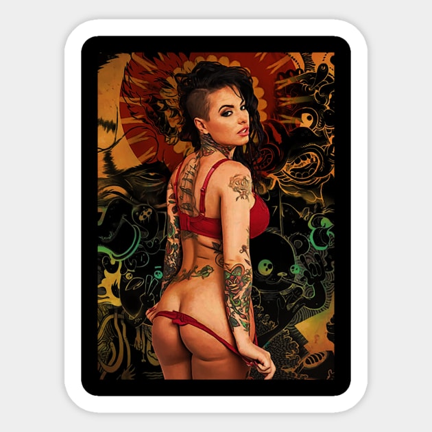 XXX cmac 2 Sexy Lady Sticker TeePublic